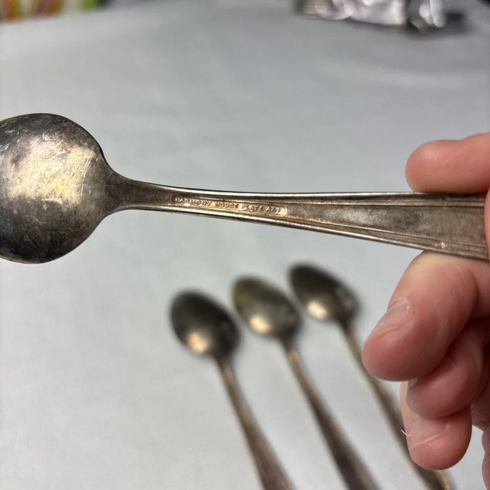 4 Harmony House SERENADE‎ Wallace Silver Plate Teaspoons Silverware
